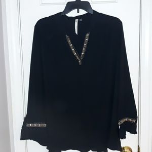 Stunning Blk Sheer Blouse